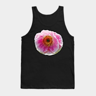 Large Pink Poppy Tank Top